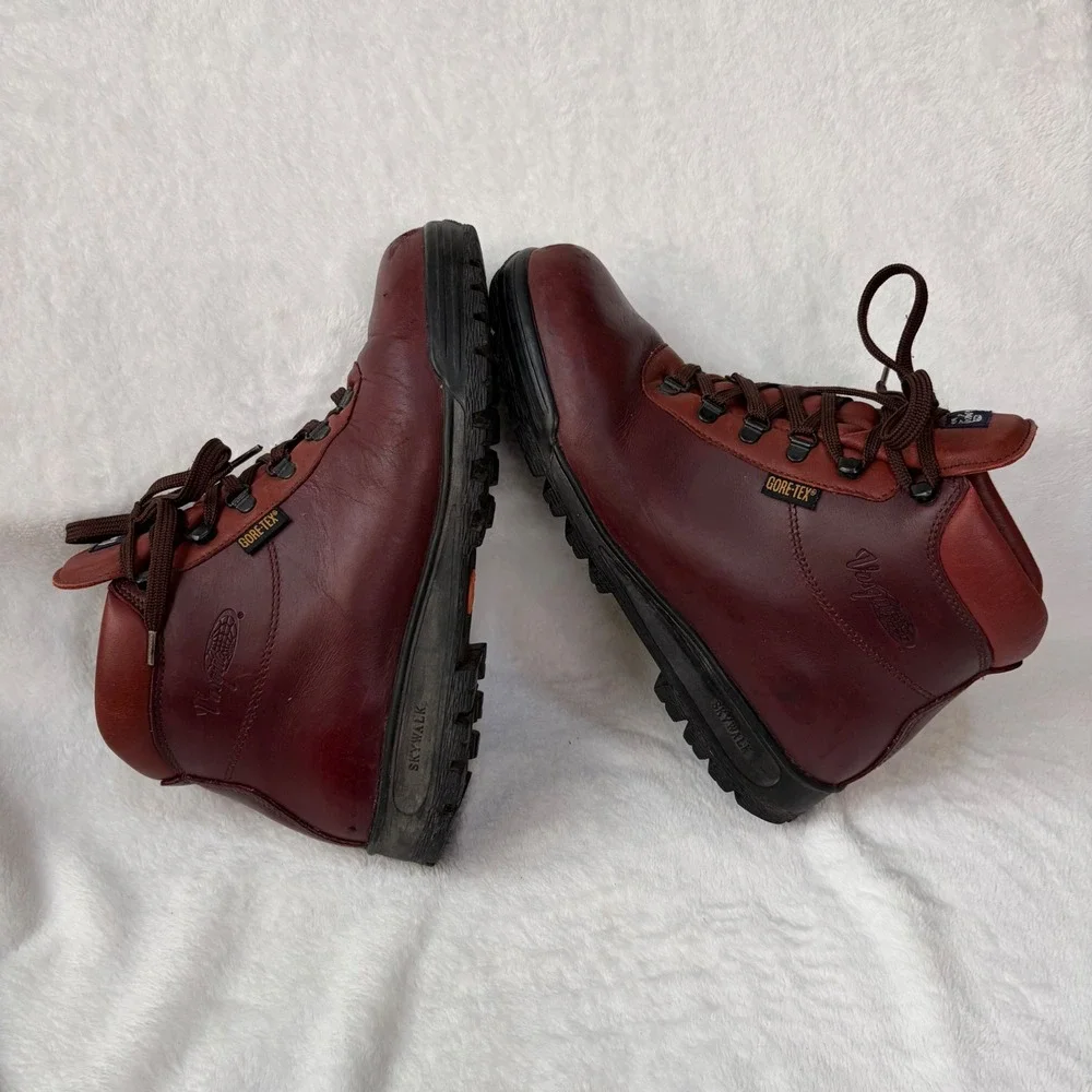 VASQUE Leather Skywalk Sundowner Hiking Boots Gore-Tex Mens 10.5 Brown 7935 VTG